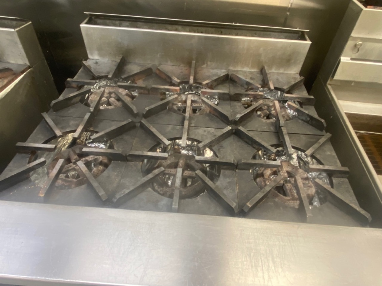 Cook line after degreasing