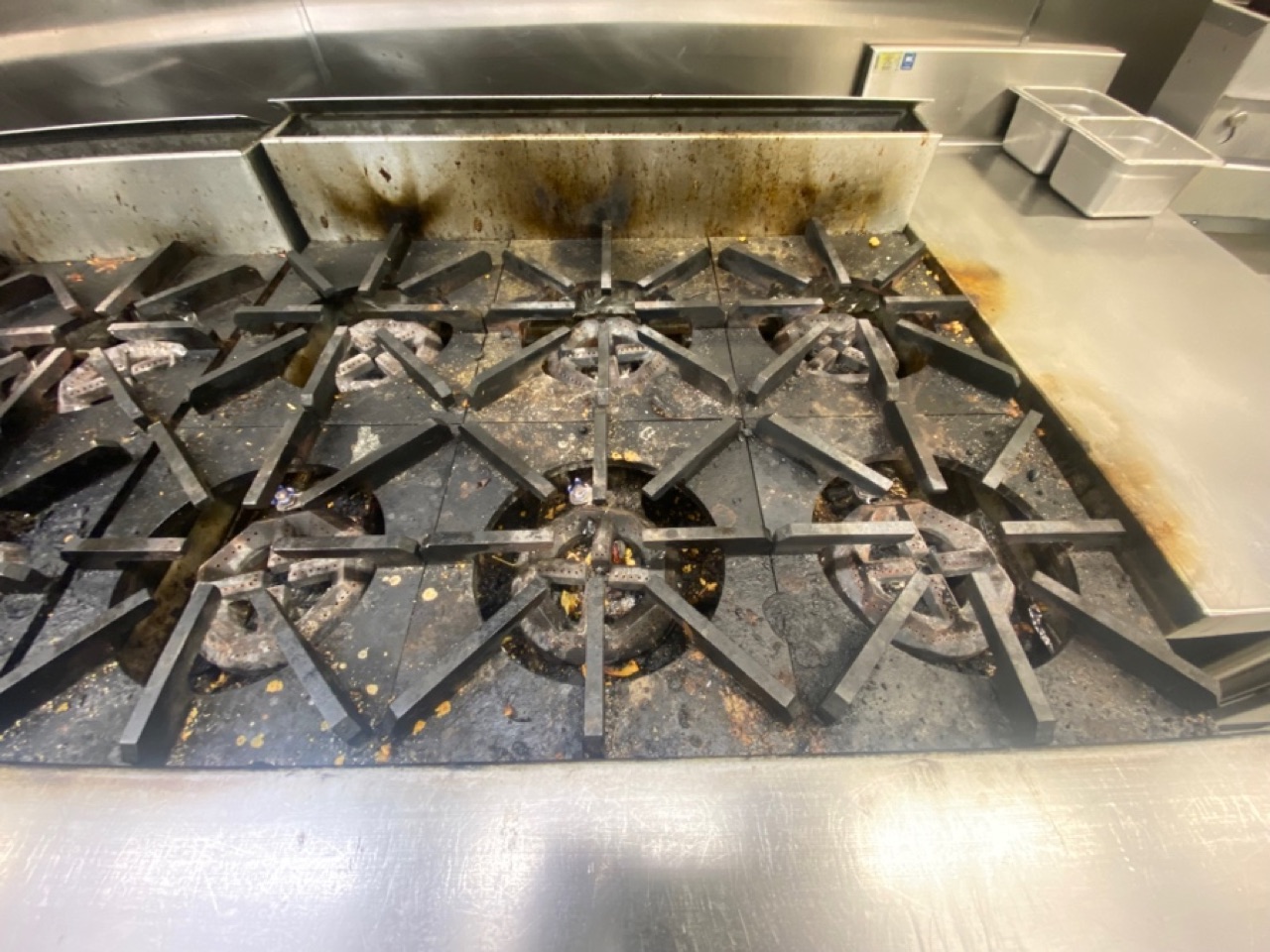 Cook line before degreasing
