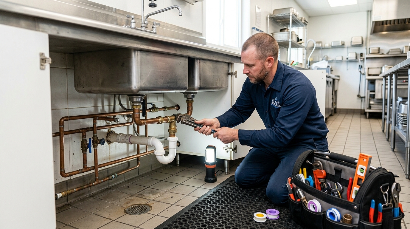 Commercial drain and grease trap service